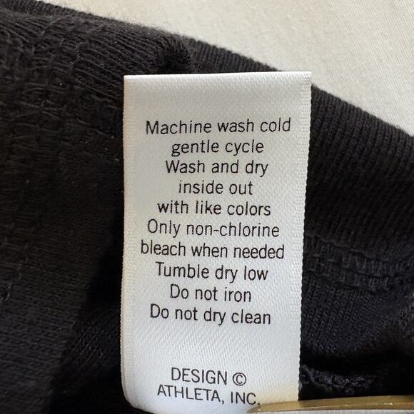 Athleta Black Lightweight Long Dolman Sleeve Shirt Women's Oversized Small - Picture 8 of 11